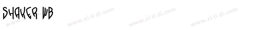 Shaker WB字体转换